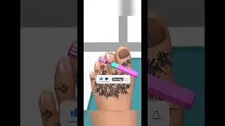 Asmr foot cleaning animation 