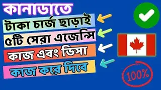 সুখবর কানাডা কানাডায় ৫ টি সেরা এজেন্সি কোন টাকা ছাড়াই লোক নিয়োগ দিচ্ছে | Canada Immigration
