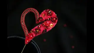 Брошь СЕРДЦЕ. Blooming HEART Brooch