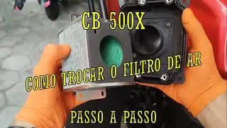 CB 500X - HOW TO CHANGE THE AIR FILTER #cb500x #honda #airfilter #filter #motorcycle #maintenance