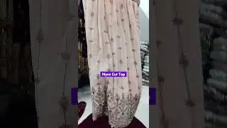 D-7884 Georgotte Zarkan Nyra Cut Top With Contrast Crush Plazo | Fashion Hub Wholesale FH