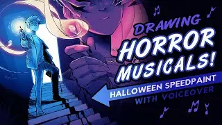 Drawing More Terrifying Tunes! 👻 | Halloween SPEEDPAINT