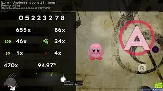 unpleasant sonata +DT 94.97% 4miss A rank??? (9.40★ 336bpm)
