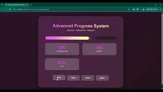 Advanced Animated Progress Bar with Percentage | Responsive Modern UI Design