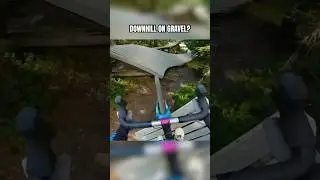 DOWNHILL on Gravel Bike?!🤯 #shorts