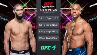 Khamzat Chimaev vs Ciryl Gane Full Fight - UFC Fight Of The Night