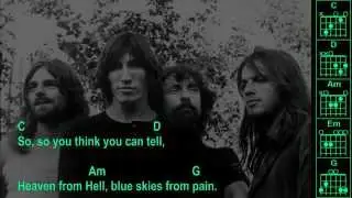 Pink Floyd - Wish You Were Here - Original - Chords & Lyrics
