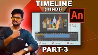 Adobe animate tutorial for beginners in Hindi part -3 of 9 Timeline  || Tutomator