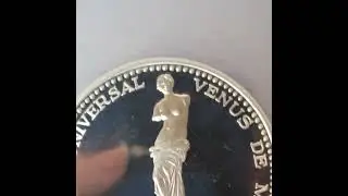 venus de milo silver coin from costa rica 1971