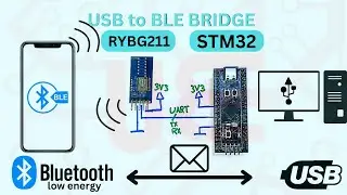 STM32 USB CDC RYBG211 BLE PC to Smartphone Messaging Application