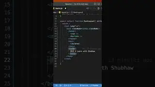 Day 6 of learning Next JS | Layout.js in Next JS 