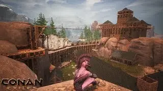 Conan Exiles - Gonna Build a Village! (With Building tips and tricks!)