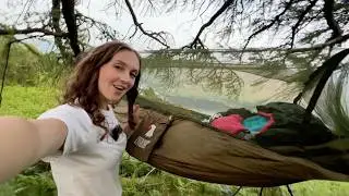 First Solo Hammock Camp | Suspended in a Tree!
