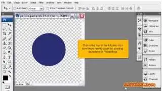 How to open an existing document in PhotoShop, PhotoShop CS3