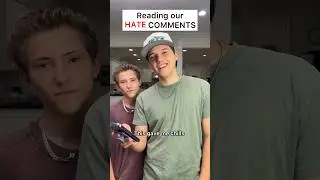 Reading our HATE comments! 😆🥲 #shorts  #funny #haters #trending #sharpefamilysingers