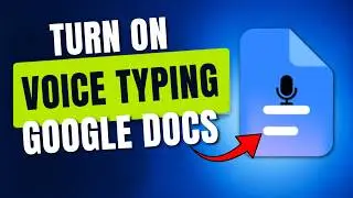 How To Turn On Voice Typing In Google Docs