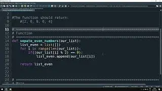 Python Programming – Function that Selects Only the Even Numbers from a List