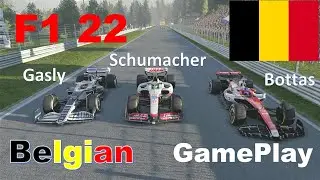 F1 22 25% Race at Belgian GamePlay/  PS4　GASvsMSCvsBOT