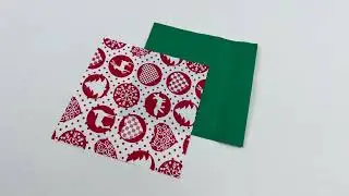 Cute Fabric Crafts for Christmas🎄 CHRISTMAS GIFT IN 10 MINUTES from fabric scraps