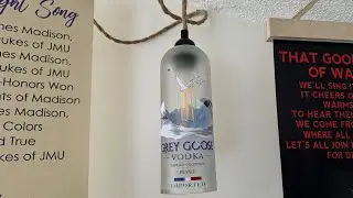 Man Cave Light Using Old Gray Goose Bottle
