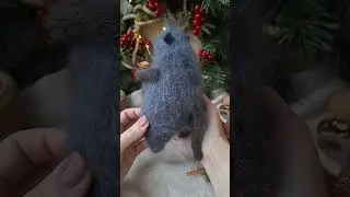 Почти настоящий мягкая, вязаная игрушка крыс Жерар