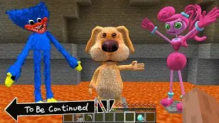 TALKING BEN chooses WHO TO SAVE Huggy Wuggy or Mommy Long Legs in MINECRAFT challenge