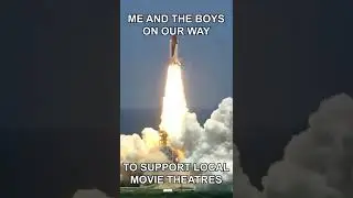 Me and the boys on our way to support local movie theatres...