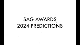 5/6 CORRECT! | SAG Awards 2024 Predictions 🏆🎭