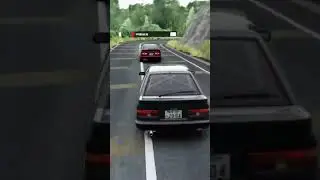 AE86 FLIPS During Battle! | #AssettoCorsa #Twitch #Shorts