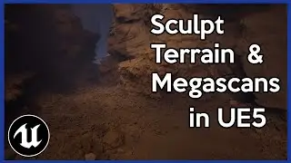 How to Sculpt Terrain with Displacement in Unreal Engine 5
