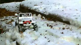 Custom Jeep Wrangler Scale ON Axial Scx-10 Project is done in 80% 1St run!!!