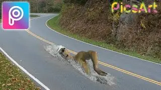 How to Make a Swimming on the Road Photo in Picsart | Easy Tutorial