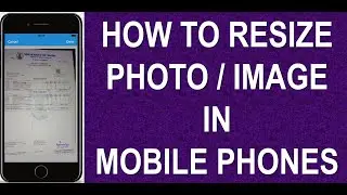 How to resize image in mobile phone | How to resize photo in mobile