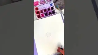 Watercolor anemone