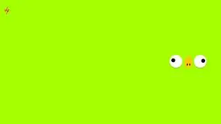 scary monster eyes green screen animation