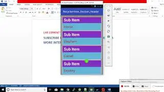 RecyclerView Section Header