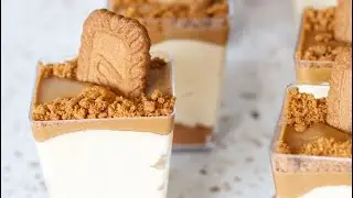 No Bake Lotus Biscoff cheesecake Cups | lotus cheesecake cups | biscoff dessert cups no bake