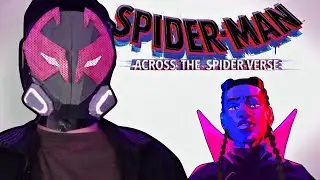 Earth-42 Prowler Mask made out of cardboard(Spider-Man Across the Spider-Verse)