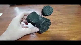 Artesanías con cauchos. Toms y bombo.