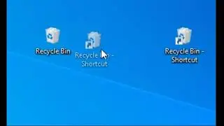 Recycle bin shortcut+Recycle bin on windows 10=...?