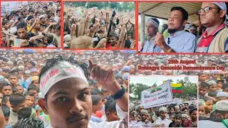 7th Rohingya Genocide Remembrance Day |Mr Mujammail Delivered A Speech On Rohingya Genocide Conflict