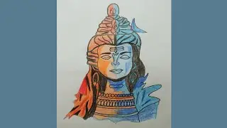 Step by Step Guide to Drawing Lord Shiva (Mahadev) in Easy Tutorial #mahadev #shivratri #adiyogi