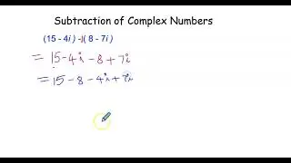 Subtraction of Complex numbers