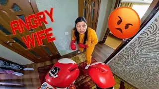 ESCAPING ANGRY WIFE ANNOYED BY FUNNY PRANKS (Epic Comedy  POV) ​⁠