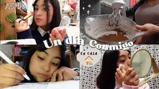ASMR vlog un día conmigo | actividades en casa 🤎