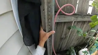 wooden fence blown down easy fix