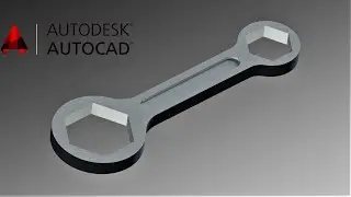 Design a Ring Spanner on AutoCAD | Ring Spanner design on AutoCAD | 3D exercise for AutoCAD