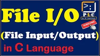 C programming Part 96, File I/O, File input/output, File handling in C language in hindi.