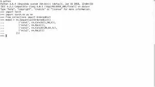 How To Define A Sequential Neural Network Container In PyTorch