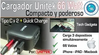 ¡Un excelente cargador USB Tipo C DUAL! – Unitek Quick Charge 3.0, Macbook, iPhone y iPad